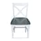 International Concepts Vineyard Counter Height Stool, 24" Seat Height, White/Heather gray S05-142 - alternate 7